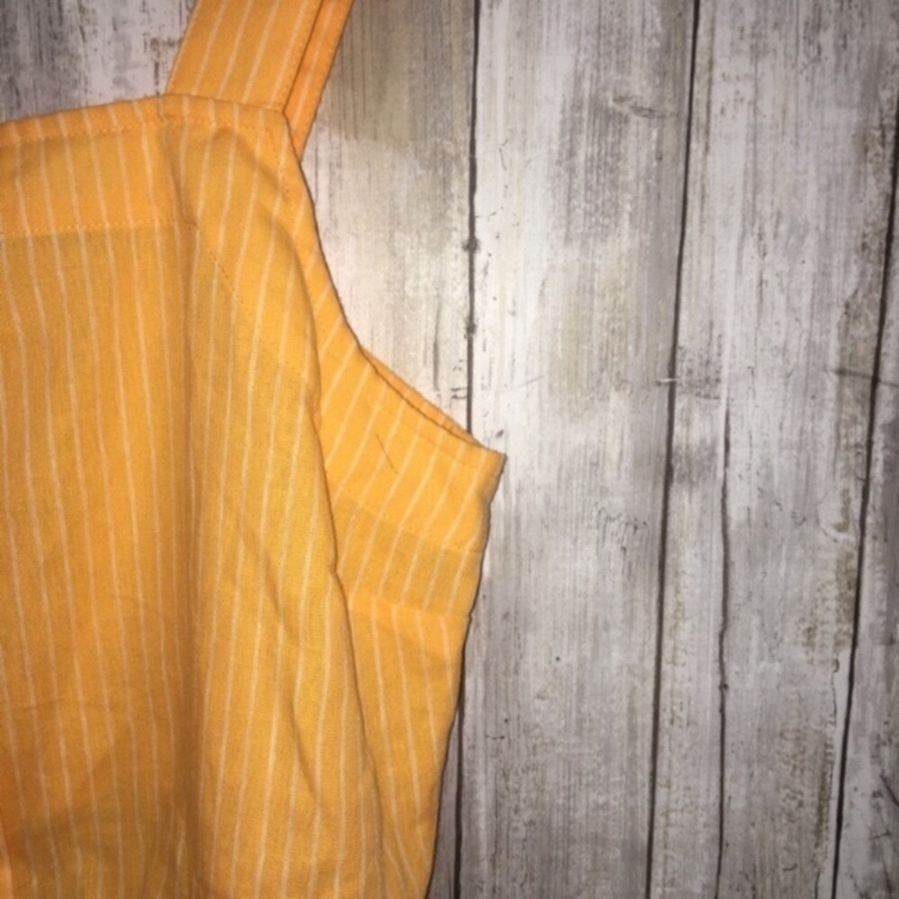 NWT A New Day Linen Blend Orange Crop - Picture 2 of 7